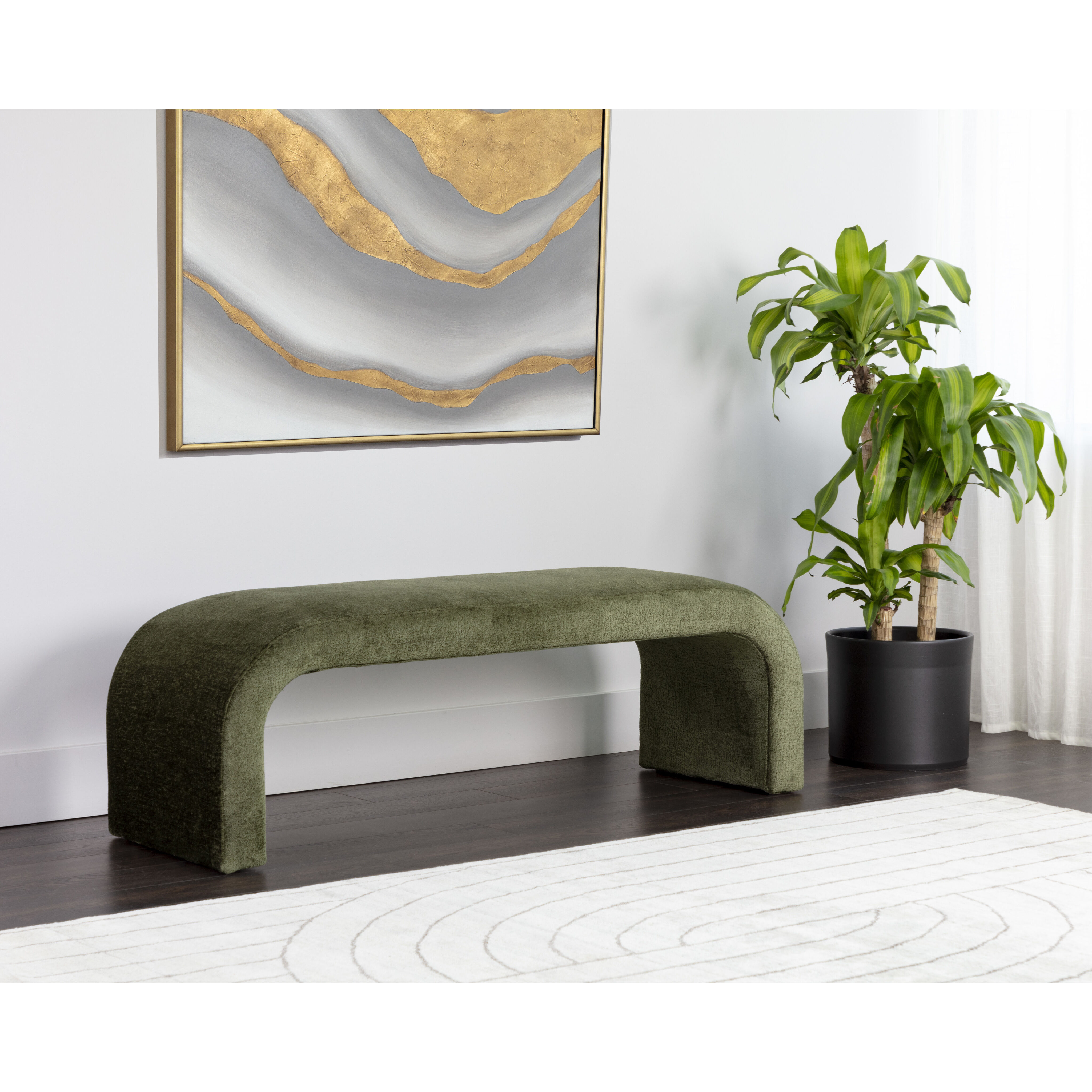 Nahara Bergen Olive Bench